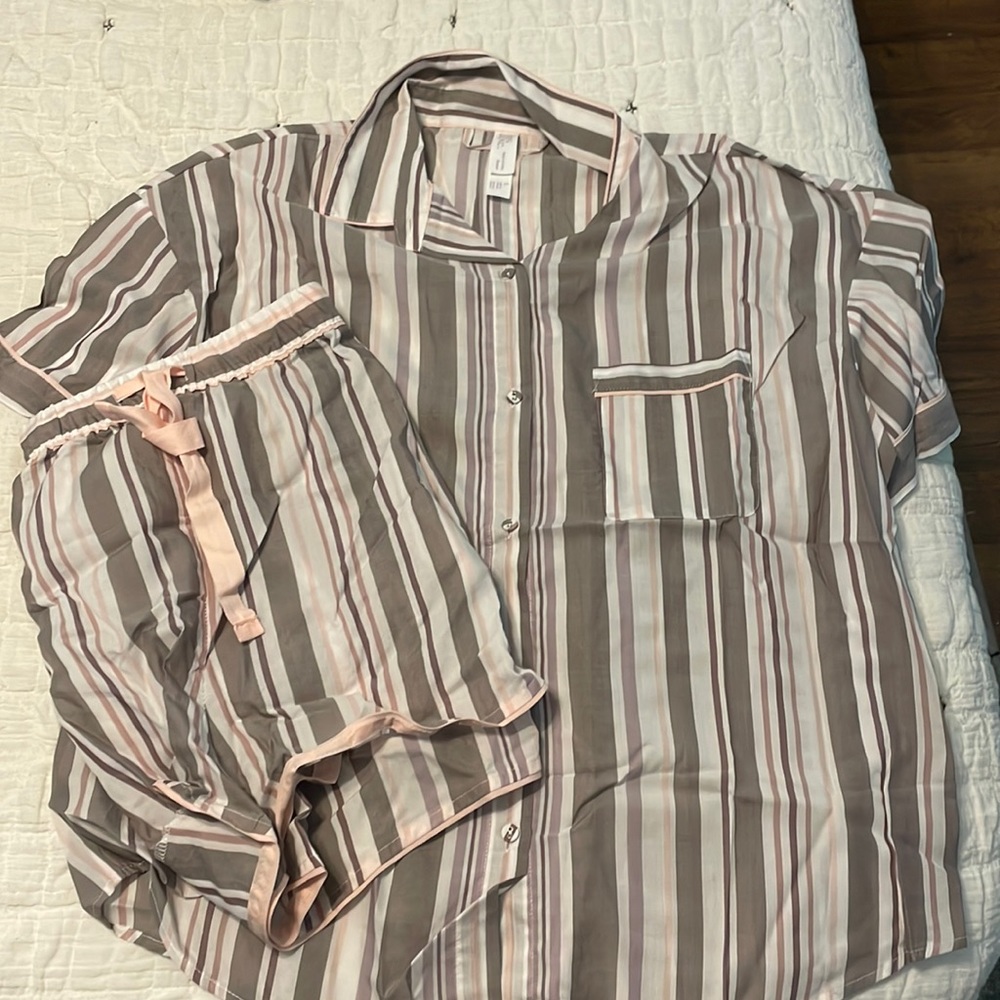 Striped pajama set